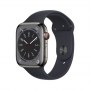 Apple Watch | Series 8 (GPS + Cellular) | Smart watch | Stainless steel | 45 mm | Black | Grey | Apple Pay | 4G | Water-resistan - 3